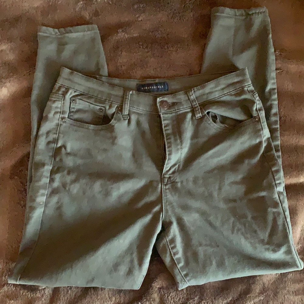 green jeggings
